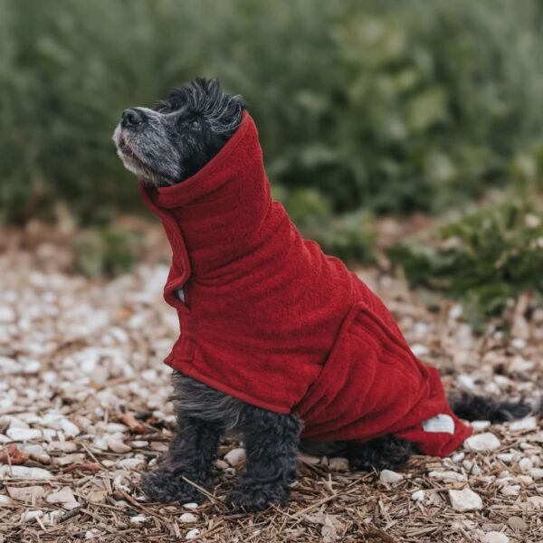 Hondendroogjas rozenbottel rood Ruff and Tumble